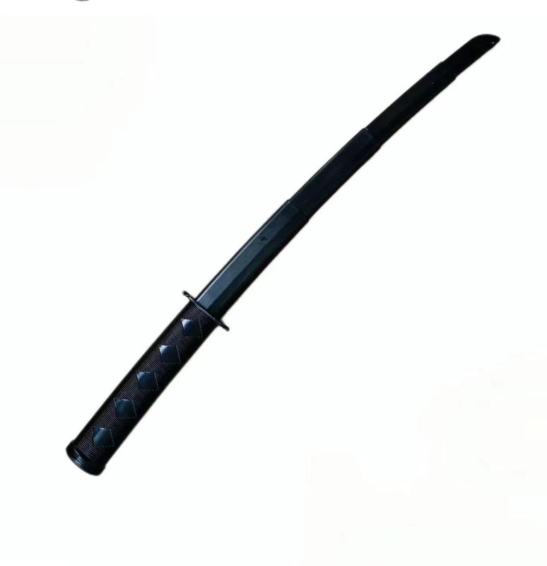 Retractable Plastic Samurai Sword Blades in Black for Holiday Costume Parties