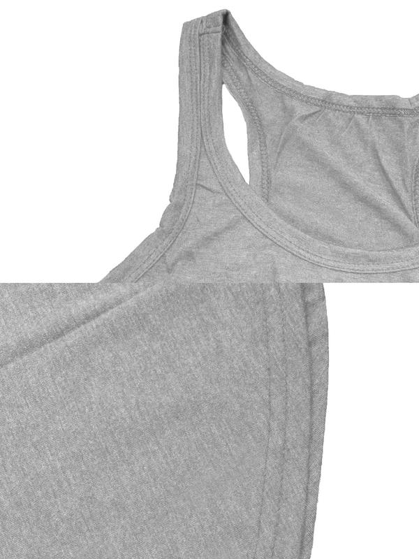  Solid Color Tank Nightdress, Casual Comfy Round Neck Sleeveless Nightgown for Women, Women's Sleepwear for All Seasons