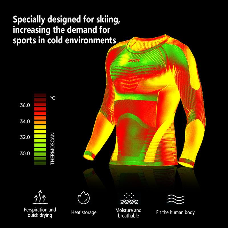 Women Thermal Underwear Seamless Set for Ski Snowboarding, Winter Thermal Base Layers - Bamboo Blend Compression & Warmth Womenswear Lady