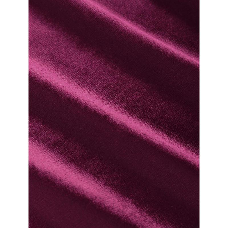 Cider [2 colors, Size 0-10] Velvet Off-shoulder Solid Split Maxi Dress