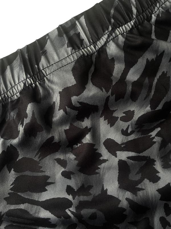 Women's Leopard Print Elastic Waist Bodycon Skirt, Casual Fashion Maxi  Skirt for Daily Outdoor Wear, Women's Bottoms for Fall & Winter