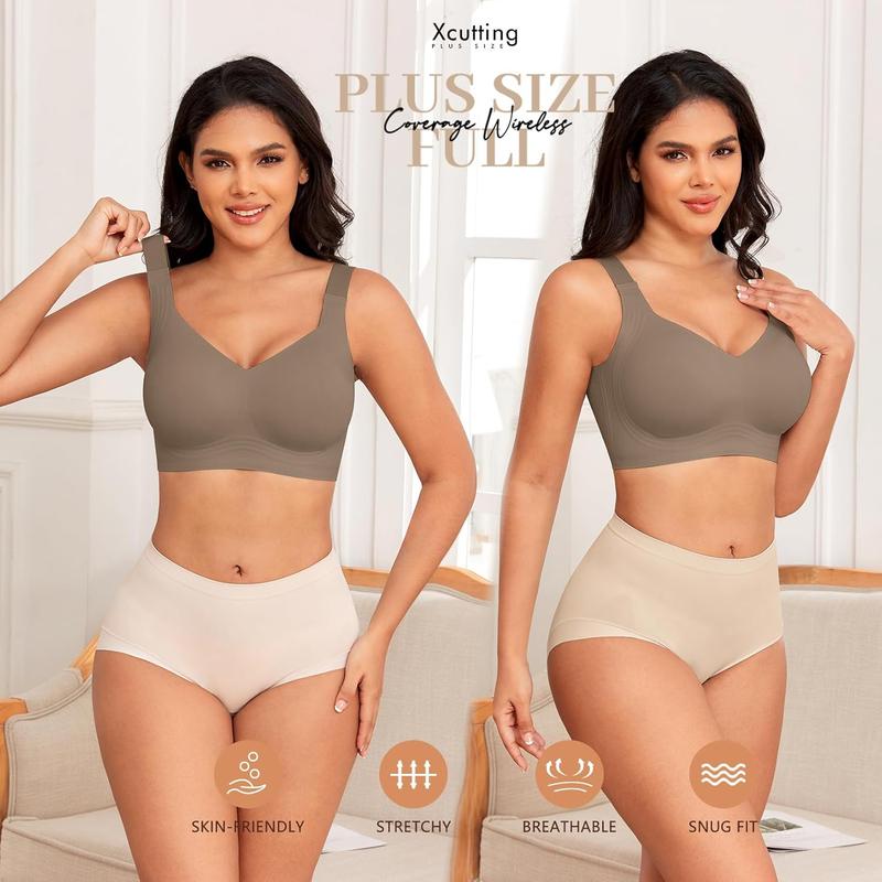 Women Wirefree Bras for Women  Coverage No Underwire Everyday Bras Comfortable Wireless Padded Bras