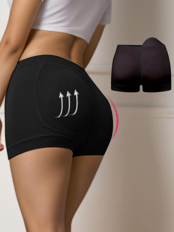 Women's Skin-friendly Breathable Comfy Stretchy Seamless Boyshort Panties with Removable Hip Pad, Breathable Butt Enhancer Shaping Shorts, Women's Shaping Bottoms for All Seasons