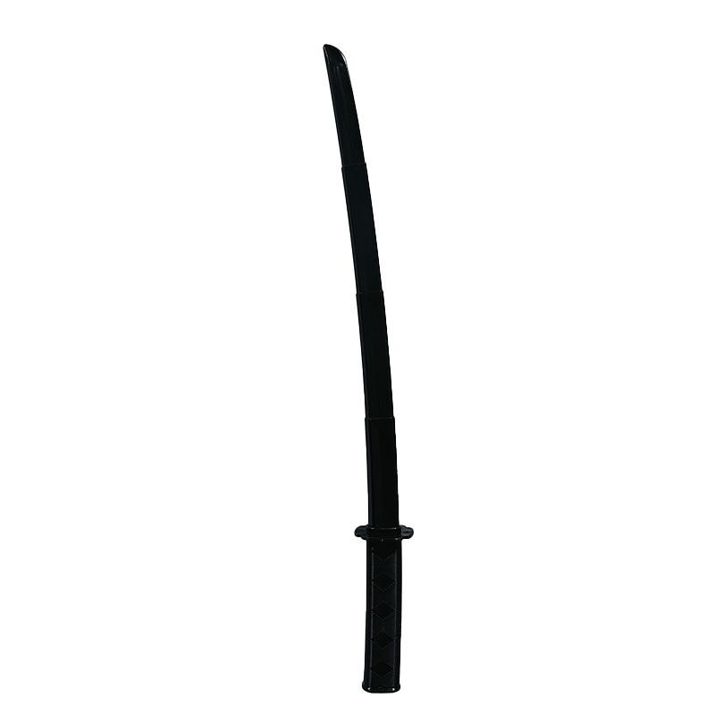 Retractable Plastic Samurai Sword Blades in Black for Holiday Costume Parties
